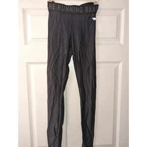 Running Bare Leggings Womens 4/6 Sports Compression USA Workout Black